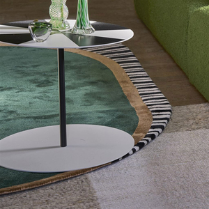 Hand Tufted Wool Oval Rug Modern Area Carpet for Living Room Luxury Designer Green Handmade Custom Rug Modern Tufted Wool Rug - Product Image 2