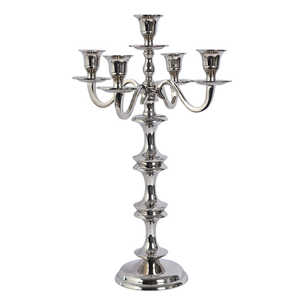 Candelabro de aluminio de 5 brazos, el más vendido, personalizable para decoración del hogar y bodas, ecológico y duradero. - Product Image 2
