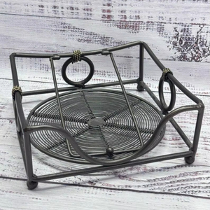 Premium Iron Napkin Holder Durable Tabletop Tissue Stand - Product Image 1