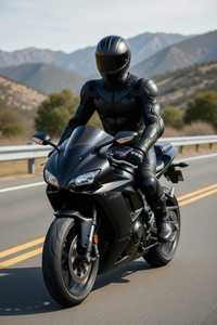 Men Full Black Motorcycle Racing Suit <b>One</b> Piece <b>Waterproof</b> Riding Gear <b>All</b> Seasons Adult Motorbike Protective Wear - Product Image 3