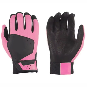 Guantes de Bateo de Béisbol de Diseño Único OEM en Color Sólido / Guantes de Bateo de Béisbol Transpirables Antideslizantes con Agarre Adhesivo de Cuero Premium - Product Image 4