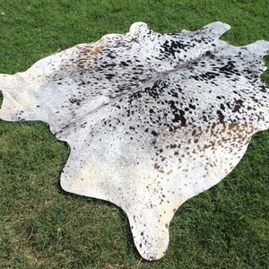 Alfombra auténtica de piel de vaca, tapete de cuero genuino para sala de estar, dormitorio, decoración de interiores - Product Image 1