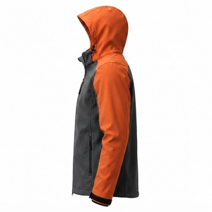 Chaqueta Soft Shell Personalizada, Material de Poliéster Resistente, Diseño Resistente al Viento, Tejido Transpirable, Ajuste Cómodo, Ropa de Trabajo para Exteriores, OEM - Product Image 4