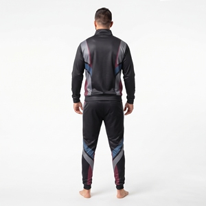 Fabricante de Ropa Deportiva, Sudadera con Cuello Alto y Cierre Completo Sublimada Personalizada para Hombre y Conjunto de Chándal de Corte Regular - Product Image 3