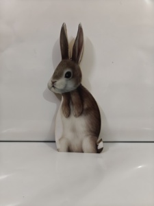 Conejito de epoxi, conejito hecho a mano con láser - Product Image 6