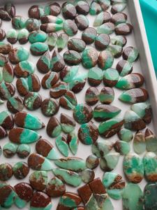 Crisoprasa Verde Natural, Corte Ovalado, Cabujón, Gema Ecológica para Joyería, 15-25mm - Product Image 5