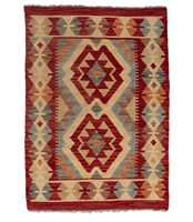 Tapis Kilim 100% laine fait main |   Tapis de sol tribal tissé plat de luxe fait main en laine Kilim – Tapis plat de designer tissé à la main
