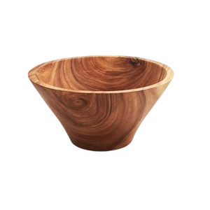 Tazón para Servir Ensaladas de Madera de Acacia Ecológica Pulida a Mano, Diseño Contemporáneo para Uso Doméstico - Product Image 4