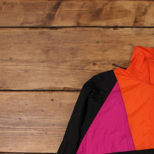 Chaqueta Cortavientos de Nailon de Alta Calidad, Estilo Vintage, Multicolor, Diseño Personalizado con Bloques de Color - Product Image 5