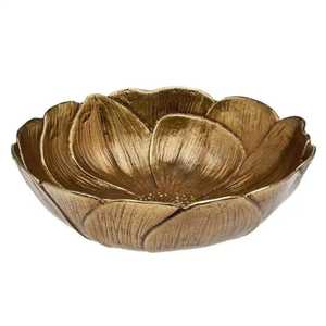 Corbeille à fruits moderne en aluminium doré, forme couronne, avec étoiles aux quatre coins, finition laiton élégante, centre de table, vaisselle de service - Product Image 4