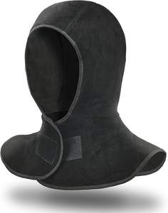 Vente en gros, personnalisable en usine, cagoule de soudeur en cuir croûte de qualité supérieure, respirante, ignifuge, imperméable et résistante au feu - Product Image 1