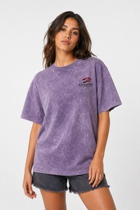 T-shirt femme délavé à l'acide, finition délavée moderne, tissu premium, silhouette décontractée, idéal pour le streetwear, les tenues décontractées et les sorties du week-end. - Product Image 2