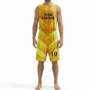 Tenue de basketball personnalisée pour hommes, kit d'équipe de club, nouveau design, uniforme de basketball respirant avec faible MOQ, maillots personnalisés - Product Image 1