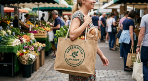 Nouveau sac fourre-tout en jute écologique 2026, sac pliable personnalisé, sac de courses pour supermarché, poignée en corde de jute, sac écologique abordable - Product Image 2