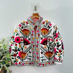 เสื้อแจ็คเก็ตปักลายดอกไม้ TNT Suzani สีสันสดใส สไตล์โบฮีเมียน เสื้อคลุมกันหนาวสำหรับฤดูหนาว กันลมและระบายอากาศได้ดี ดีไซน์โดดเด่นสไตล์ชาติพันธุ์ - Product Image 5