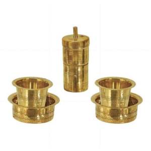 Modern Classic Coffee Dabara <b>Cup</b> <b>Set</b> Golden Brass Finish Home Hotel Restaurant Use Wholesale Kitchenware Metal Handgrip - Product Image 6