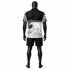 Nouvelle Arrivée 2026 – Polo Personnalisé à Imprimé Tribal Polynésien – Vente en Gros – Chemise de Sport Décontractée Respirante à Manches Courtes pour Homme – Sublimation - Product Image 4