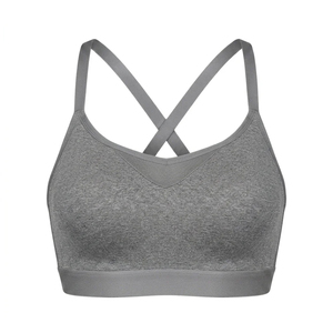 Sujetador deportivo acolchado de alto impacto con espalda cruzada para mujer, con logo personalizado, top de fitness acolchado, ¡gran oferta! - Product Image 5