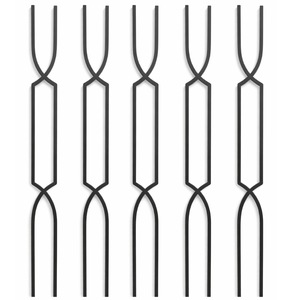 Balaustre Cuadrado de Arco Cruzado, Balaustre Metálico Contemporáneo para Escaleras, Pilar Moderno para Cualquier Escalera - Product Image 1