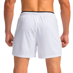 Shorts de sport pour hommes, séchage rapide, respirants, unis, décontractés, avec taille élastique, pour l'entraînement, la course à pied, le fitness, 100% polyester - Product Image 2