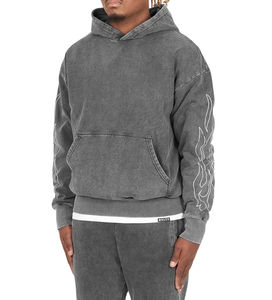 Chándal de Fabricante con Lavado Ácido, Sudadera con Capucha de 420 Gsm, Estampado Personalizado, Chándal Oversize de Peso Pesado para Hombre, Estilo Urbano - Product Image 6