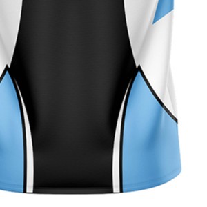 Conjunto de Camiseta de Fútbol Personalizada Unisex Azul y Blanca para Invierno, Número 10, Impresión Sublimada, Cuello en V, Manga Corta, Absorbe la Humedad en Cuatro Direcciones - Product Image 2