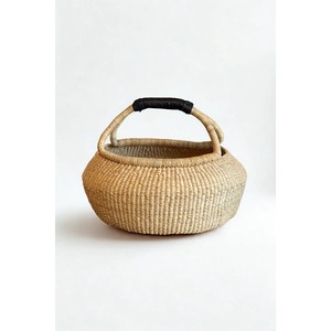 Seagrass <b>basket</b> with sewn-in handle Handmade <b>Storage</b> <b>Basket</b> Wholesale eco-friendly Made in Vietnam - Product Image 1