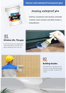 Mastic en <span class=keywords><strong>silicone</strong></span> imperméable et mastic de construction avec <span class=keywords><strong>colle</strong></span> de peinture de revêtement d'étanchéité transparente <span class=keywords><strong>pour</strong></span> diverses applications - Product Image 6