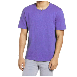 T-shirt homme surdimensionné sans coutures, 100% coton, couleur unie, impression de logo personnalisée, tissu tissé respirant. - Product Image 3