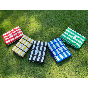 Manufactured in Thailand High Quality Customized Logo Waterproof Outdoor Carpets 100% Polypropylene Picnin/<b>Beach</b> PP Foldable Mat - Product Image 1