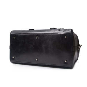 Bolsa de viaje de cuero para hombre, bolsa de lona, equipaje de mano para pasar la noche, bolsa deportiva - Product Image 2