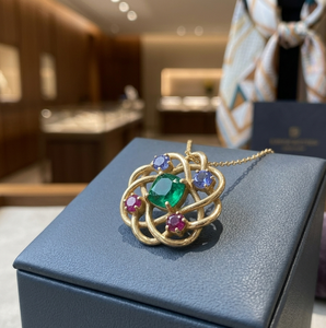 Collar de Ónix Verde Diseño Exclusivo, Piedra de 8mm, 16 Pulgadas de Largo, Plata de Ley 925, Chapado en Oro de 18K, Joyería de Primera Calidad - Product Image 2