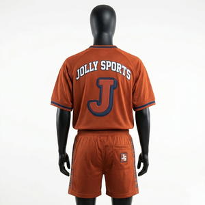 Premium breathable polyester mesh jersey and shorts <b>set</b> orange athletic wear heat transfer logo custom men short <b>set</b> for men's - Product Image 5