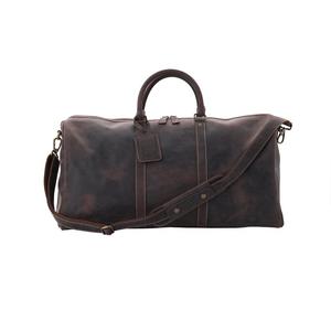 Bolsa de Viaje de Cuero Genuino de Calidad de Exportación, Estilo Vintage, Bolsa de Fin de Semana Unisex, Capacidad de 36-55L, Cierre de Cremallera, Ligera, LDB-0266 - Product Image 5
