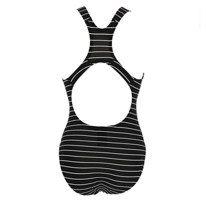 Maillot de bain une pièce femme rayé, col halter, taille haute, en Spandex et Polyester extensible, pour la plage 2026 - Product Image 3