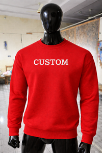 Men's Custom Crewneck Sweatshirt Premium Cotton <b>Fleece</b> Pullover Plain Sweatshirt for Bulk Orders OEM ODM Clothing Supplier - Product Image 6