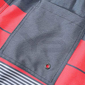 กางเกงชายหาดขายส่งสำหรับผู้ชาย ผ้าโพลีเอสเตอร์/ผ้าฝ้ายแคนวาส ระบายอากาศได้ดี กันยับ เอวยางยืดปานกลาง สไตล์ลำลอง ปรับแต่งได้ - Product Image 6