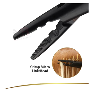 Professional MAGMA BEAUTY Metal Hair <b>Extension</b> Kit Complete Set with Clip Tape and Micro <b>Bead</b> <b>Extensions</b> Tools for Salon - Product Image 3