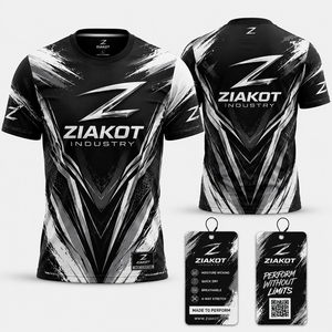 ZIAKOT industry Nouveau design T-shirt de performance pour homme, motif 3D personnalisé rose, bleu-noir, motif palmiers de Miami, édition ville - Product Image 4