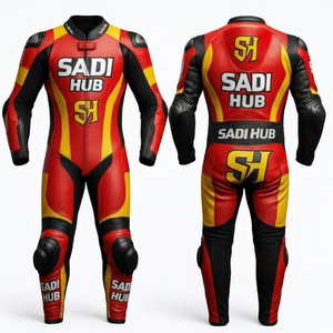 ชุดแข่งรถมืออาชีพ/ชุดแข่งรถสั่งตัดพิเศษ ทำจากหนังวัว/หนังจิงโจ้ พร้อมการป้องกันระดับ 2 - Product Image 1