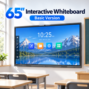 ไวท์บอร์ดอัจฉริยะแบบอินเทอร์แอคทีฟขนาด 65 นิ้ว 4K ระบบแอนดรอยด์ หน้าจอสัมผัส สำหรับการศึกษาในห้องเรียน จอแสดงผลเชิงพาณิชย์ OEM ป้ายเมนู - Product Image 1