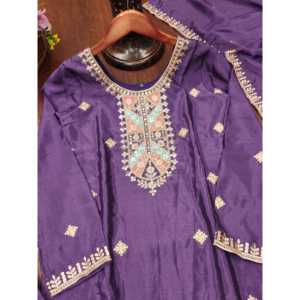 Costume Sharara de créateur avec broderie de séquence pour robes de bal - Product Image 2