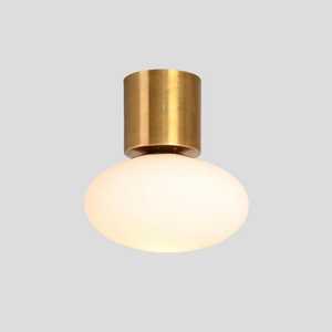 Modern Brass Ceiling Mount Pendant <b>Light</b> Round Indoor Living Room Home Decor Fixture - Product Image 3