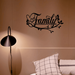 CIFbuy Targa da parete floreale vintage con scritta elegante 'Happy Home', decorazione rustica in stile rustico per soggiorno, camera da letto, ingresso - Product Image 2