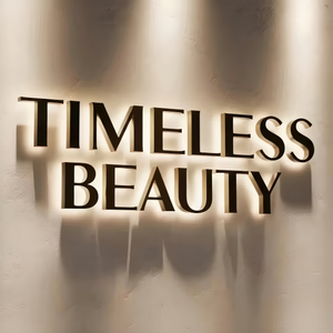 Insegna LED Personalizzata <span class=keywords><strong>in</strong></span> Acciaio Inox, Logo 3D Tagliato al Laser, Decorazione Murale Esterna, Lettere LED Impermeabili - Product Image 1