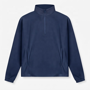 Sweat-shirt à col zippé 1/4 pour homme, coupe classique, en polyester doux, personnalisable, pour commandes en gros, fournisseur de vêtements - Product Image 3