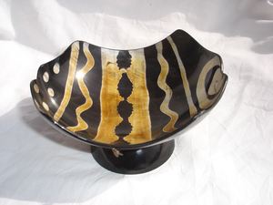 Tazón decorativo de cuerno de búfalo auténtico, diseño de moda, tazón para servir, tazón para ensalada, a un precio muy bajo y asequible. - Product Image 3