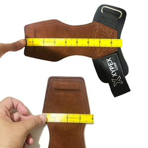 XYPEX CORP Protège-paume en cuir suédé, poignée souple, support de poignet, fermeture réglable à boucle auto-agrippante, pour musculation et bodybuilding - Product Image 6