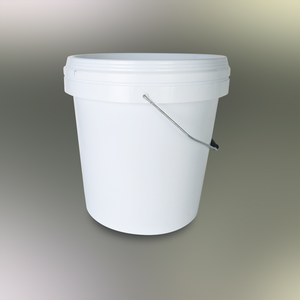 White PP Plastic Pail Cylindrical Recyclable Non-Toxic Odorless Reusable Food Grade Paint Storage <b>Bucket</b> 15L - Product Image 3