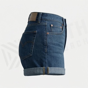 Premium Female Denim Shorts High Waist Cotton Jeans Casual Summer Styling Casualwear Customized Color <b>Classy</b> Outfits - Product Image 3